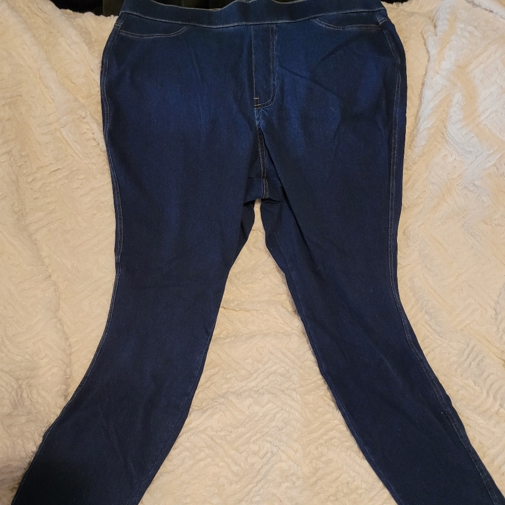 Dark Blue Denim Jeggings